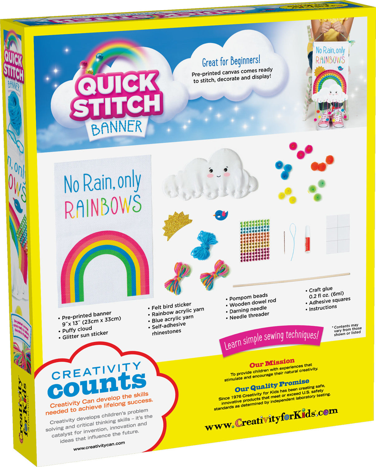 Quick Stitch Banner  -  Rainbow