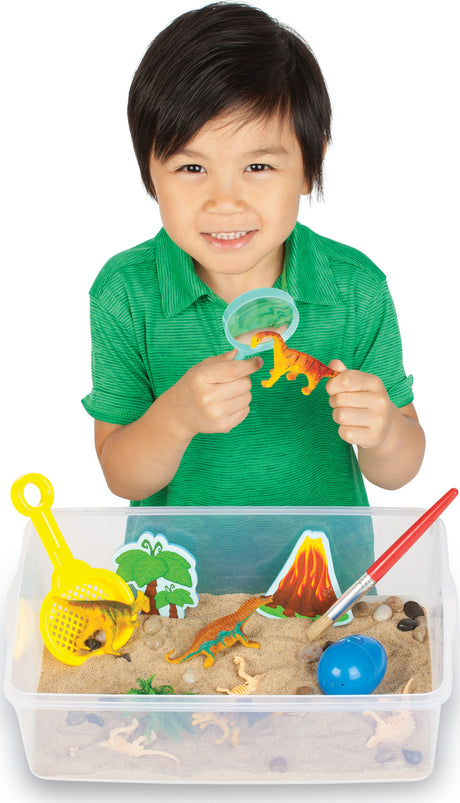 Sensory Bin Dinosaur Dig