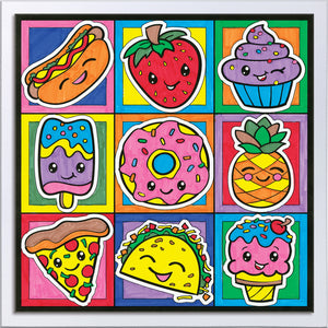 Color By Number Foodie Friends