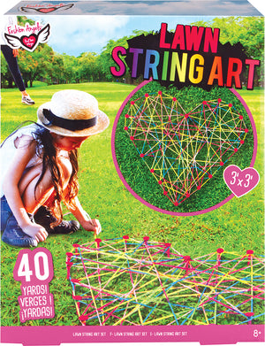 Lawn String Art Outdoor Activity