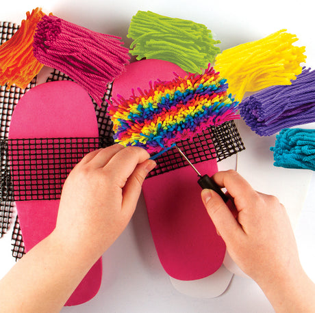 Latch Hook Slipper Kit