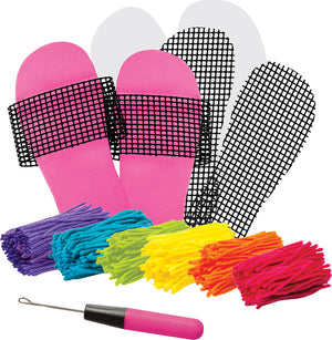 Latch Hook Slipper Kit