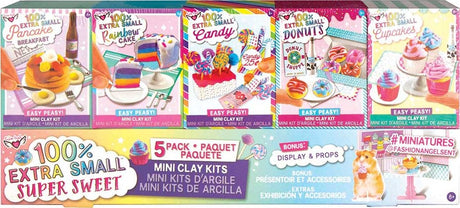 100% Extra Small Mini Clay Sweets 5-Pack