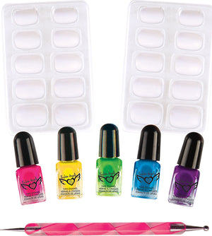 Neon Tie Dye Nails - Mani Deisgn Kit
