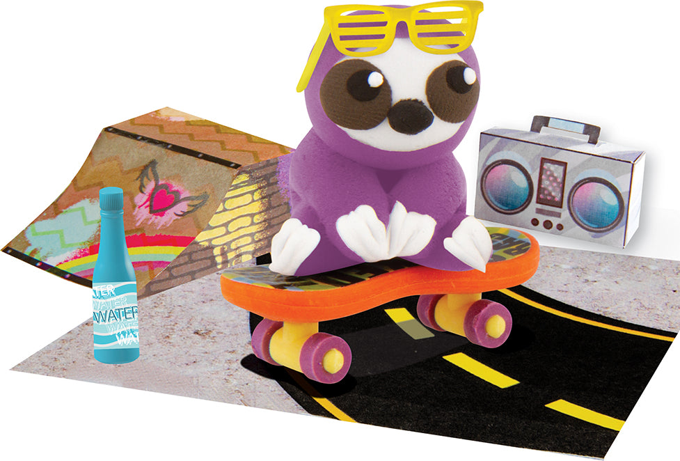 100% Extra Small Mini Clay Kit - Skateboard Sloth