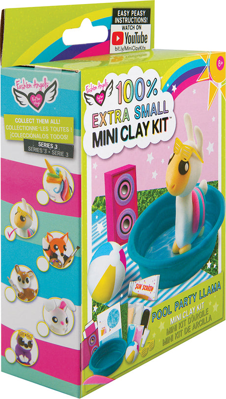 100% Extra Small Mini Clay Kit - Pool Party Llama