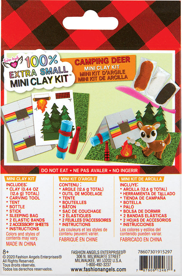 100% Extra Small Mini Clay Kit - Camping Deer