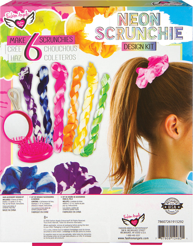 Neon Tie Dye Scrunchie Design Kit