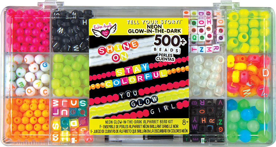 Tell Your Story Neon Glow Alphabet Bead Case - Small