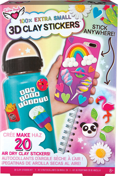 100% Extra Small Mini Clay 3D Stickers