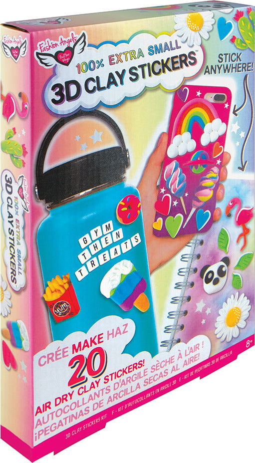 100% Extra Small Mini Clay 3D Stickers