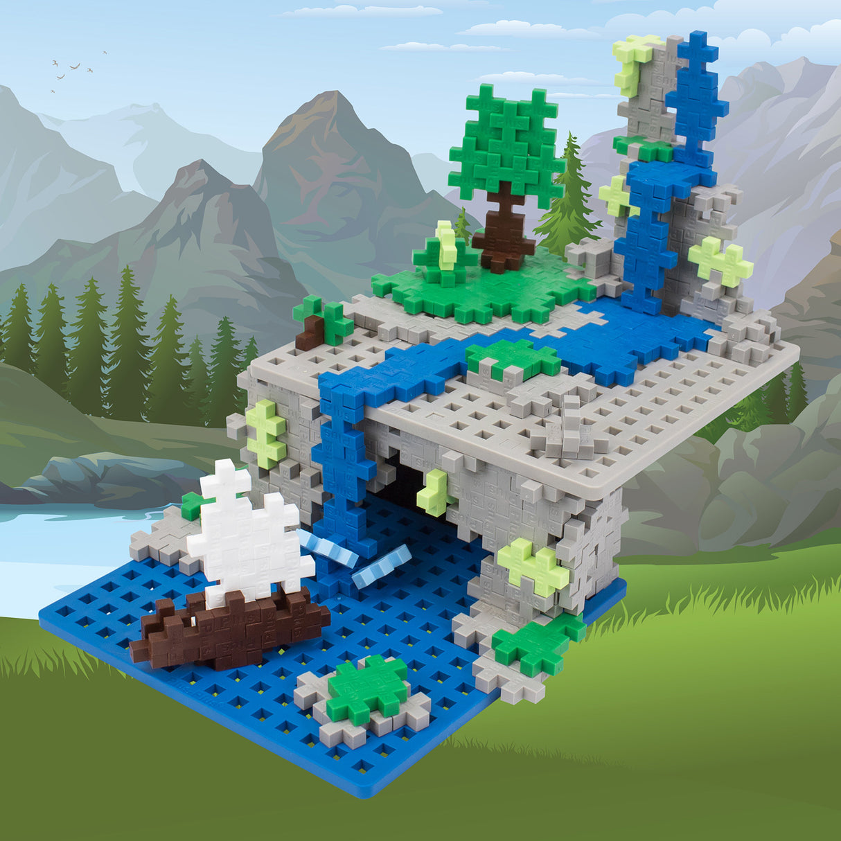 Baseplate Duo - Gray and Blue 