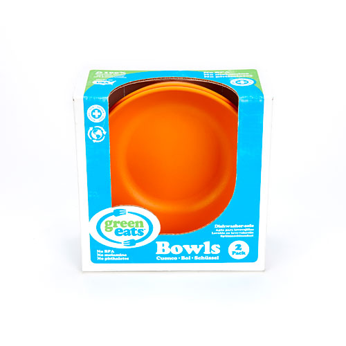 Green Eats Bowls-2 Per Set-orange