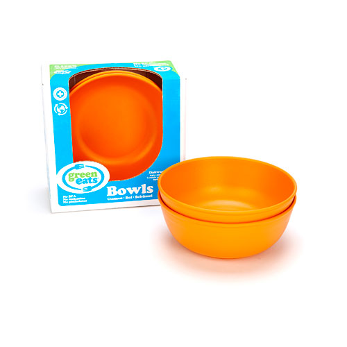 Green Eats Bowls-2 Per Set-orange