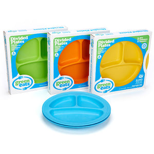 Green Eats Divided Plates-2 Per Set- Assorted Case (2/ Color)