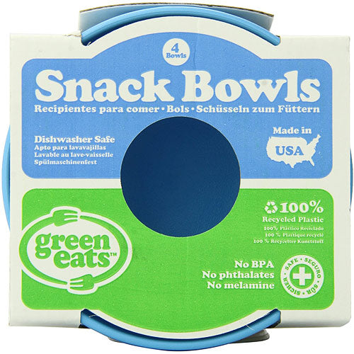 Green Eats Snack Bowl-4 Per Set-blue
