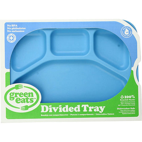 Green Eats Divided Tray-1 Tray Per Sales Unit-blue