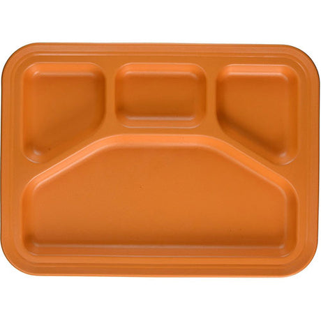 Green Eats Divided Tray-1 Tray Per Sales Unit-orange
