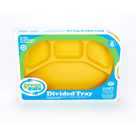 Green Eats Divided Tray-1 Tray Per Sales Unit-yellow