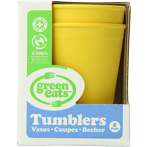 Green Eats Tumblers-2 Per Set-yellow