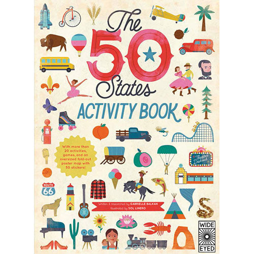 The  50 States: Activity Book: Maps of the 50 States of the USA