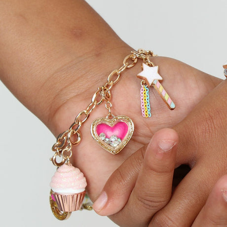 Gold Swivel Ice Cream Cone Charm