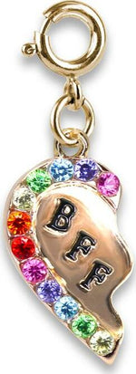 Gold Bff Broken Heart Charm