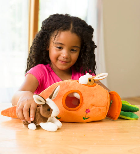Bunny Carrot Cottage Plush Playset