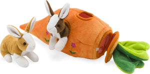 Bunny Carrot Cottage Plush Playset