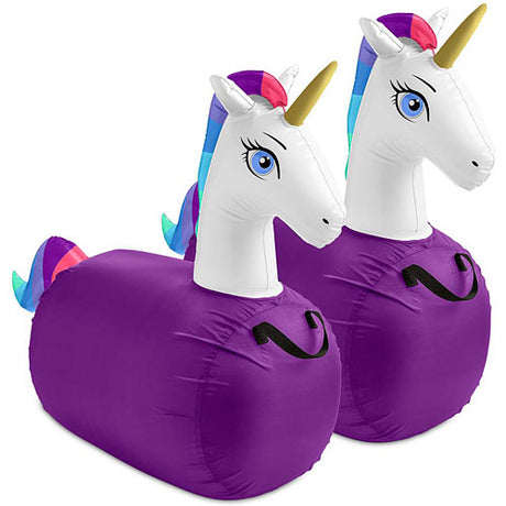 S/2 Inflatable Jump Along Unicorn