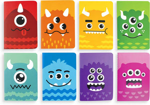 Mini Pocket Pal Journals - Monster (Set of 8)