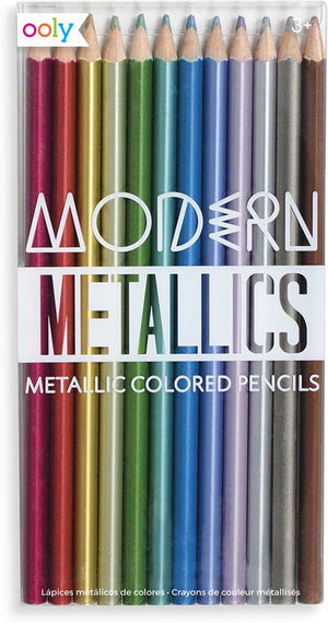 Modern Metallics Colored Pencils - Set of 12