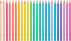 Pastel Hues Colored Pencils Set Of 24
