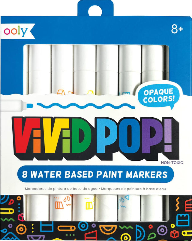 Vivid Pop! Water Based Paint Markers - 8 Colors