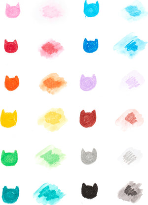 Cat Parade Watercolor Gel Crayons