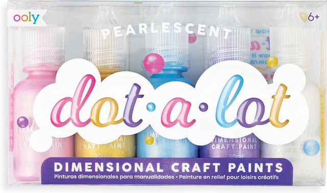 
Dot-A-Lot Dimensional Craft Paint: Pearlescent (Set of 5)
