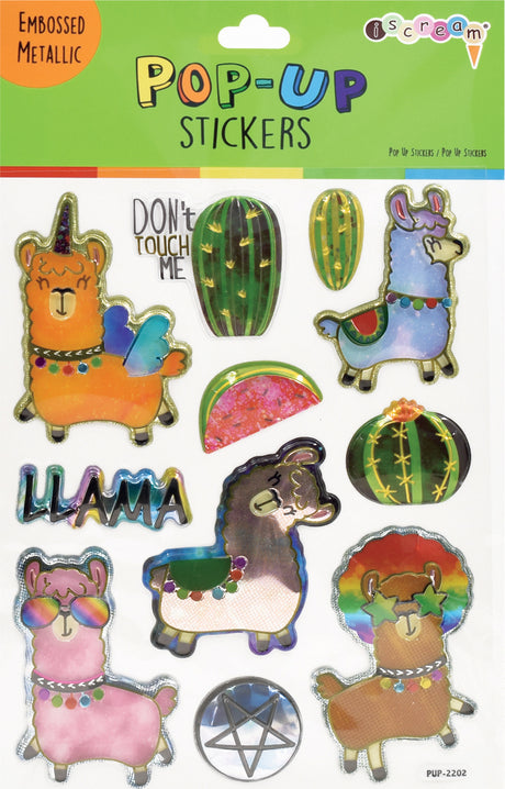 Llama Pop-Up Stickers