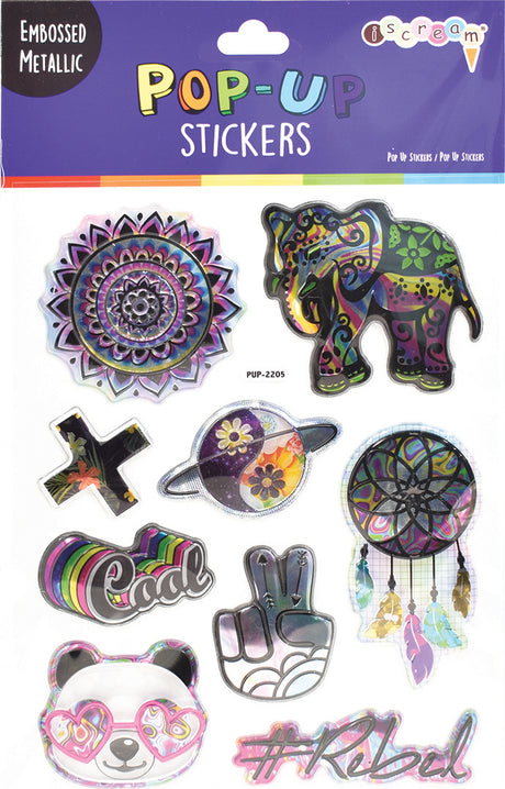 Psychedelic Pop-Up Stickers