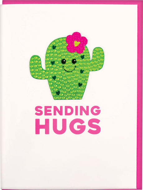 Sending Hugs Rhinestone Decal Card