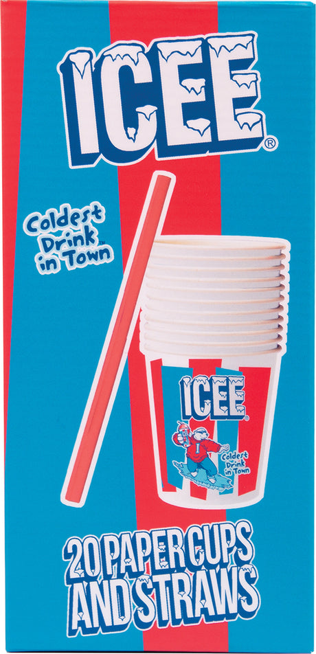 Icee Paper Straws & Cups