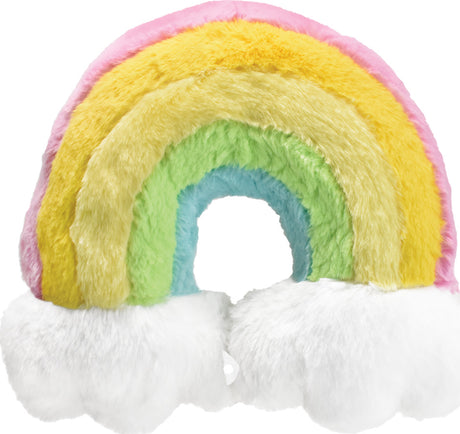 Rainbow Furry Neck Pillow