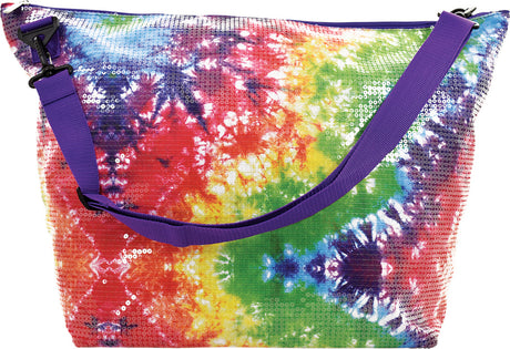 Rainbow Tie Dye Sequin Weekender