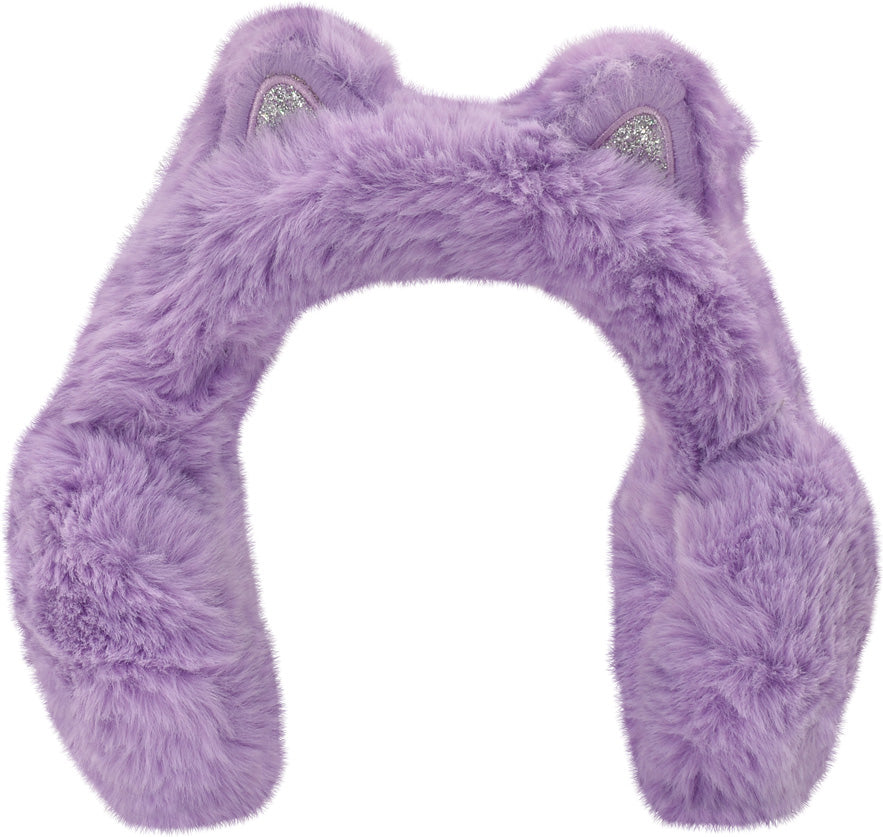 Purple Furry Cat Ear Muffs