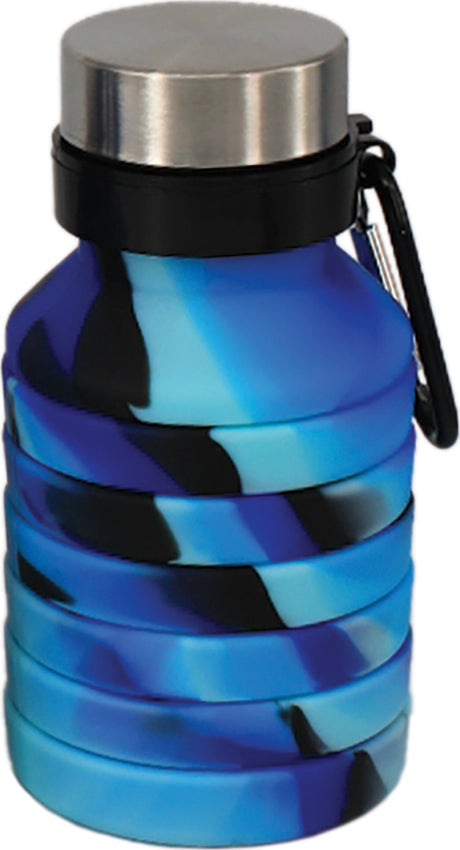 Black And Blue Collapsible Water Bottle Box