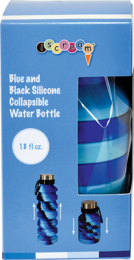 Black And Blue Collapsible Water Bottle Box