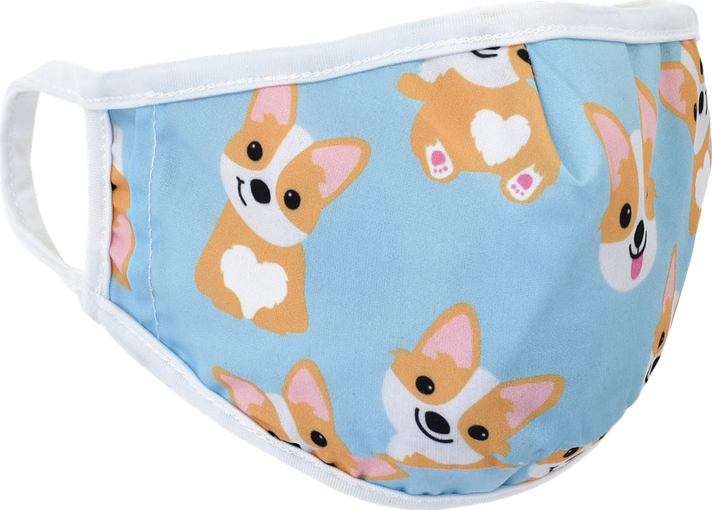 Corgi Face Mask - Children's Size