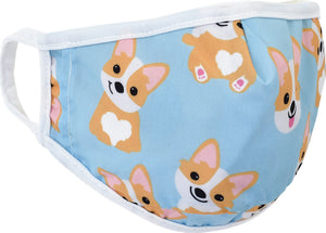 Corgi Face Mask - Children's Size