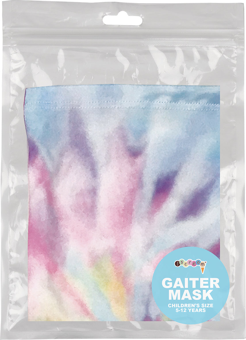 Pastel Tie Dye Gaiter Face Mask - Children's Size