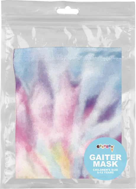 Pastel Tie Dye Gaiter Face Mask - Children's Size
