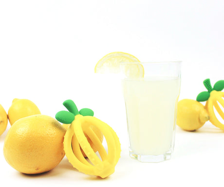 Teething Happens - Silicone Teether - Lemon Drop Teether Ball